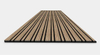 Large and Small Wooden Veneer Slat Width Acoustic Slat Panels