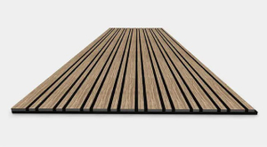 Large and Small Wooden Veneer Slat Width Acoustic Slat Panels