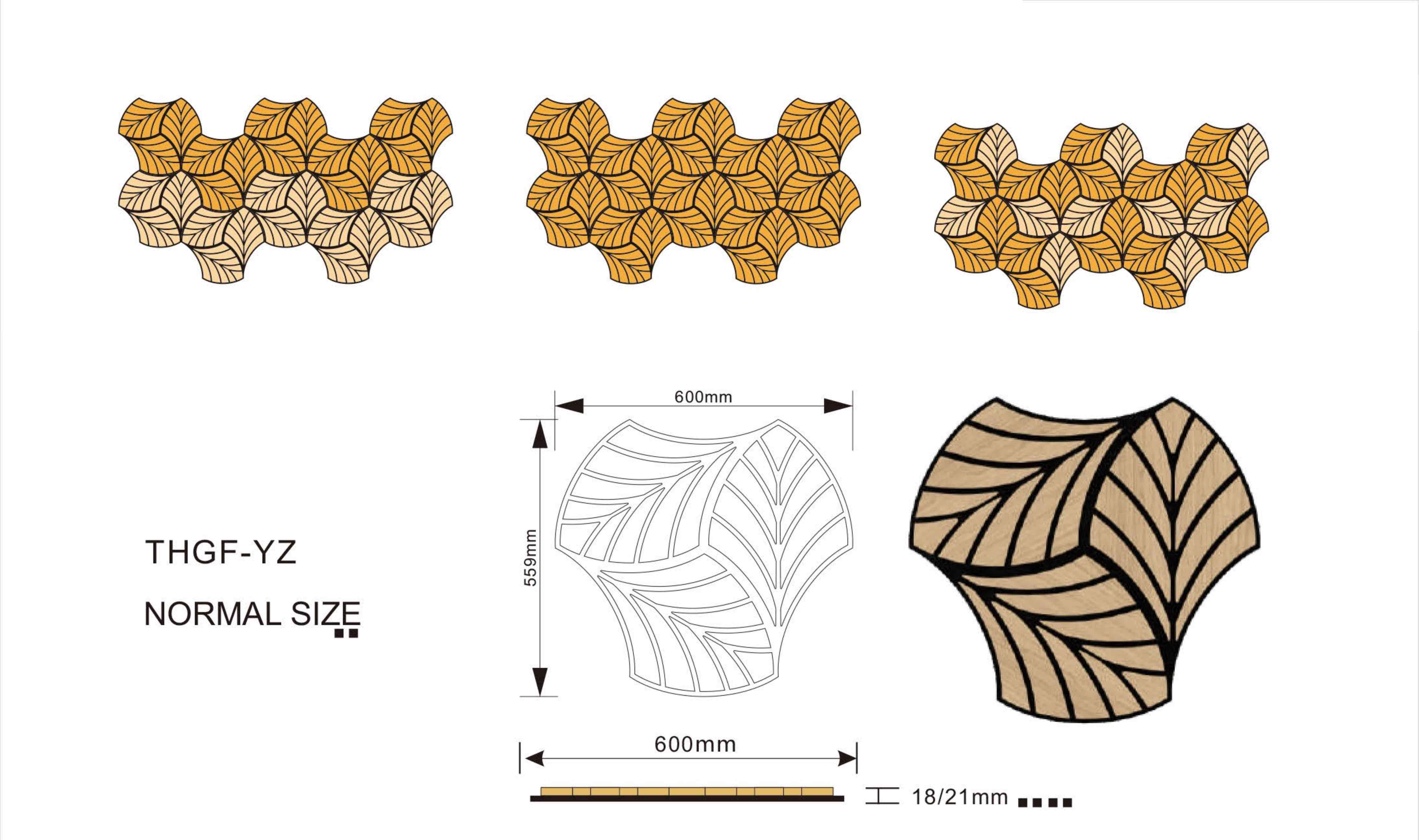 Specially Shaped Acoustic Slat Panels