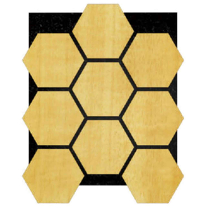 Hexagon Acoustic Slat Panels
