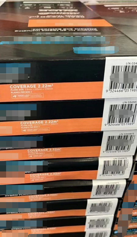 SPC LVT flooring packaging inspection