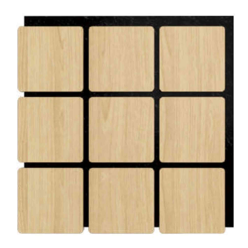 Square Acoustic Slat Panels