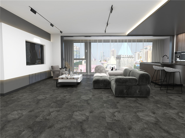 Black LVT Flooring PL89730