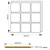 Square Acoustic Slat Panels