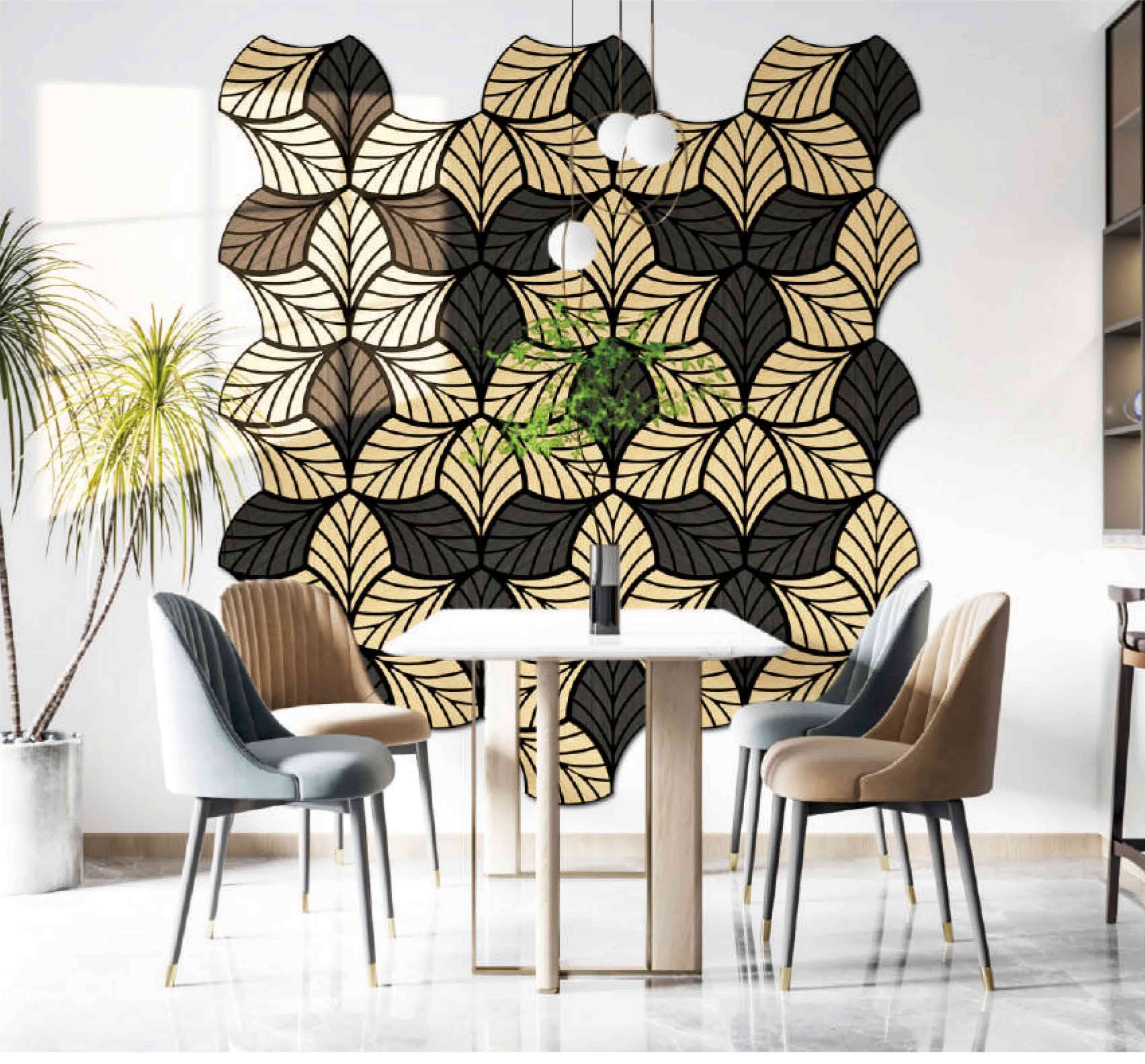 Specially Shaped Acoustic Slat Panels
