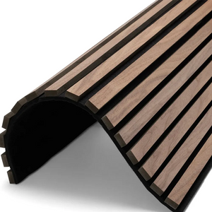 Rollable Single Wood Veneer Acoustic Slat Panels