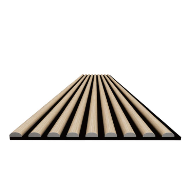 Natural Wood Grain Acoustic Slat Wall Panel – 2400x600mm