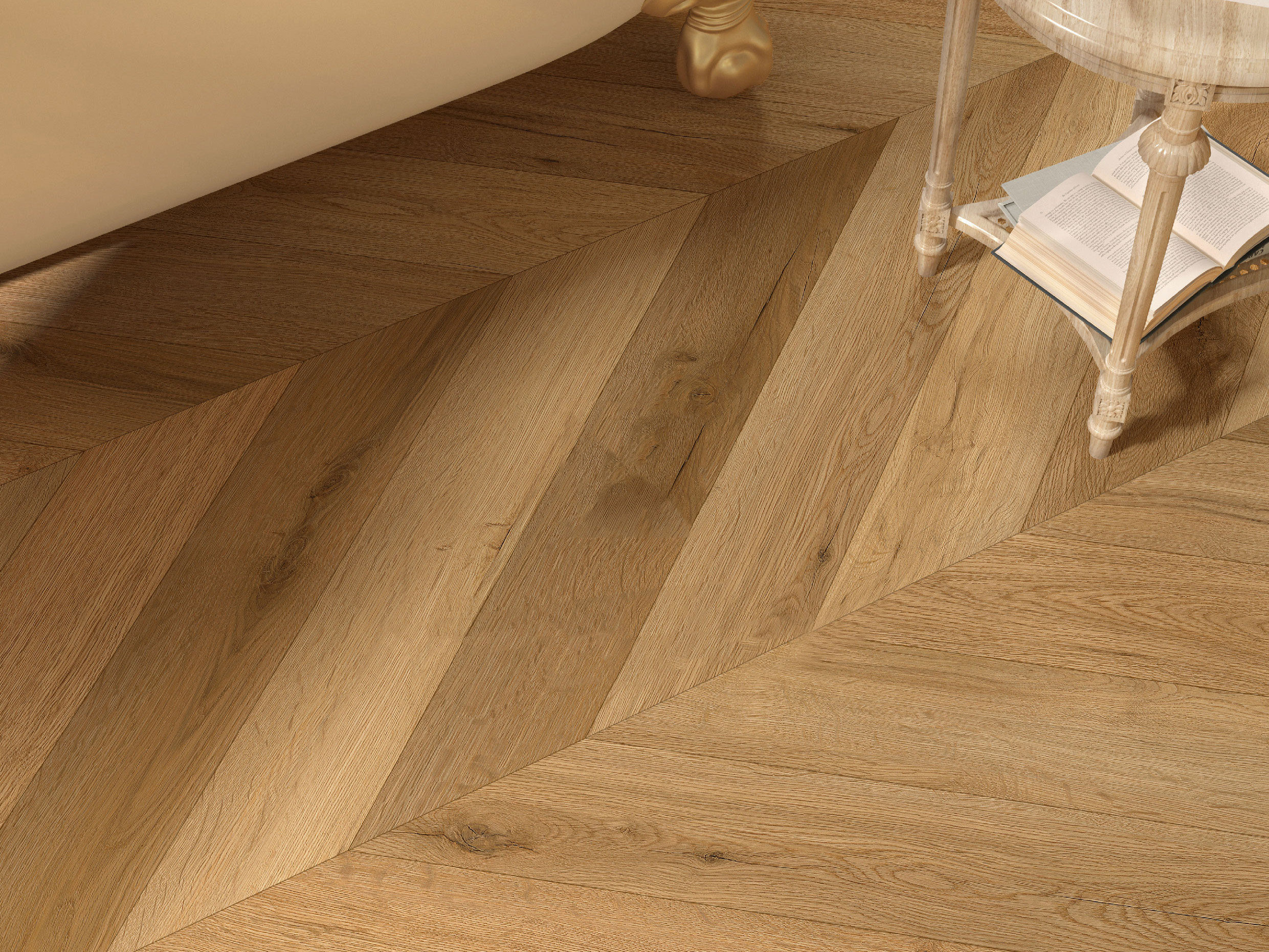Chevron SPC Flooring