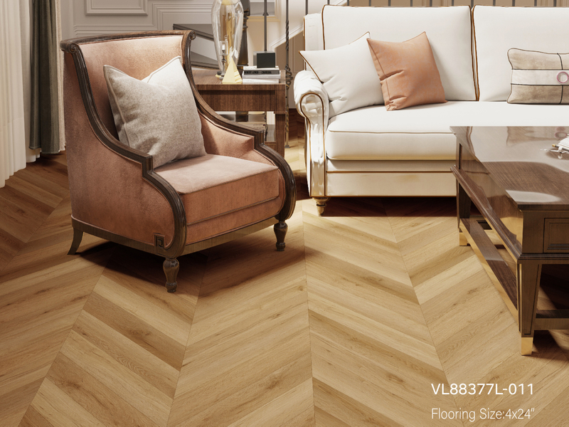 Chevron SPC Flooring