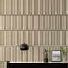 Large and Small Wooden Veneer Slat Width Acoustic Slat Panels