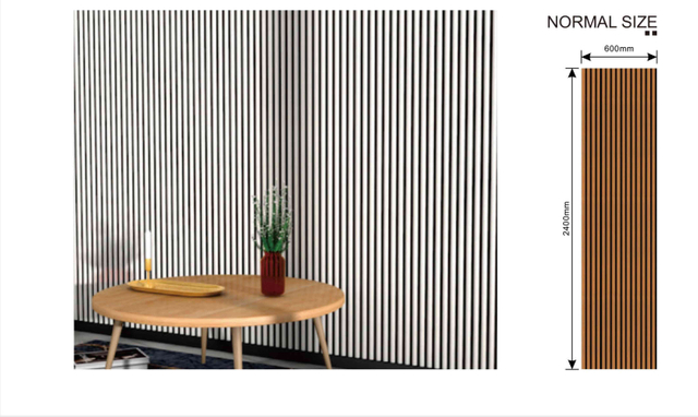 Circular Wooden Veneer Acoustic Slat Panels