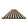 Circular Wooden Veneer Acoustic Slat Panels