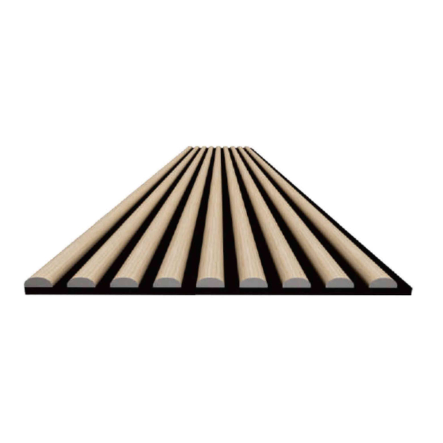 Circular Wooden Veneer Acoustic Slat Panels