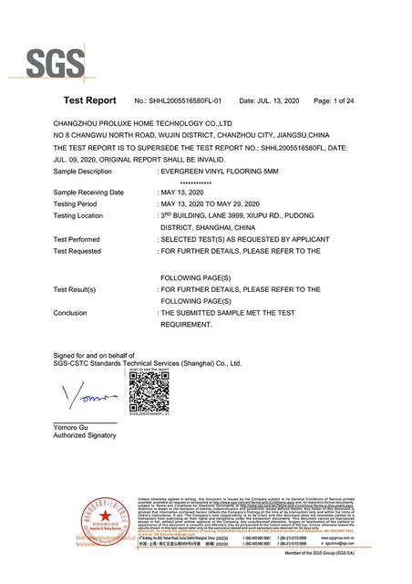 5mm VInyl flooring certificates_01