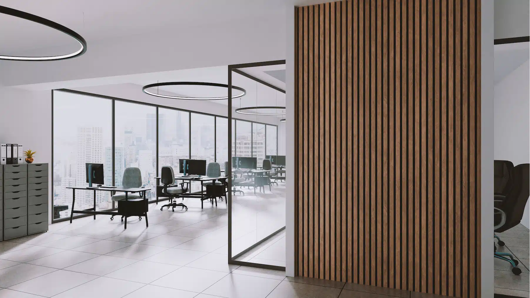 Acoustic Slat Wall Panels Application (2)
