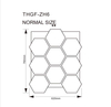 Hexagon Acoustic Slat Panels