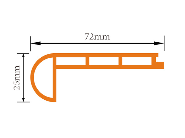 SPC Flush Stair Nose Skirting