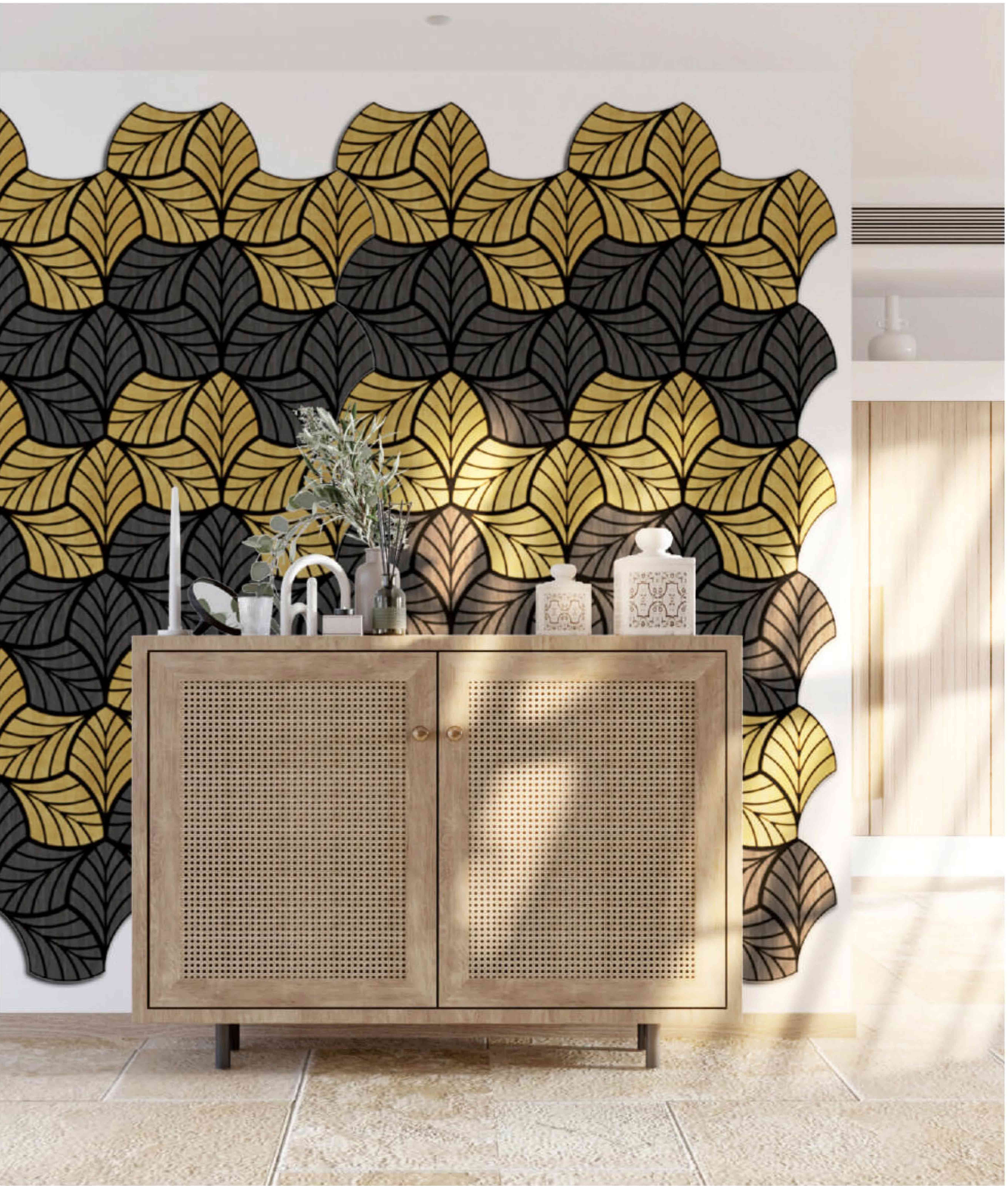 Specially Shaped Acoustic Slat Panels
